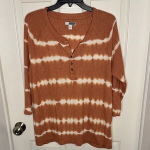 EUC Sonoma Women's Tie-Dye 3/4 Sleeve Top